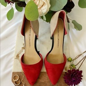 Chinese Laundry multi colored heels.